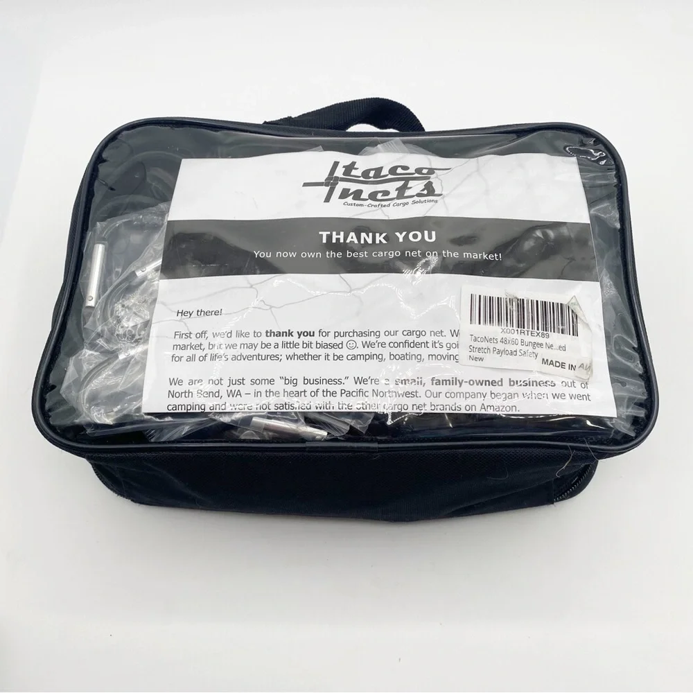 Black Truck Bed Cargo Net for Home Storage For Trucks SUV